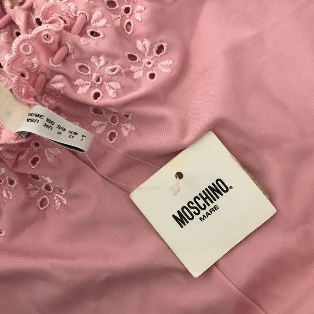 Super cute  original Y2K pink Moschino one piece swimsuit original price 260$